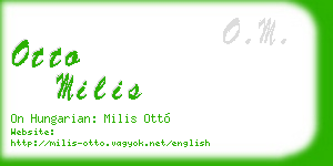 otto milis business card